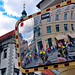 Screened town hall in Ljubljana