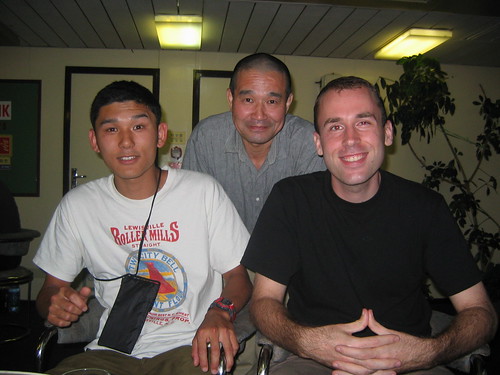 Tomohiko, Mitsuo, and I
