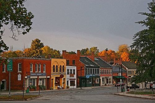 norman rockwell  town