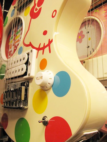 Pink Hello Kitty Guitar. hello kitty guitar by hey-gem