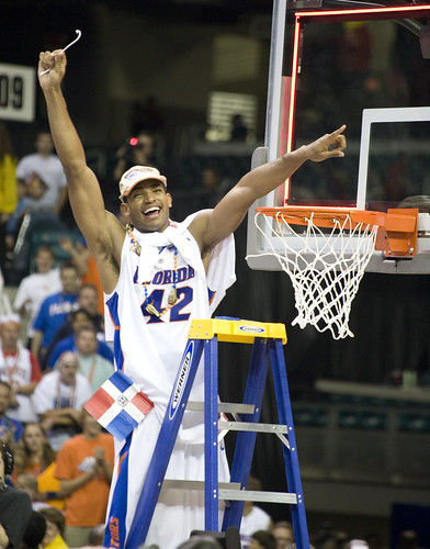 For some reason I don't think Horford will be this happy tonight facing an angry ACC crowd...