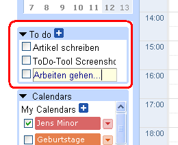 ToDo Google Calendar