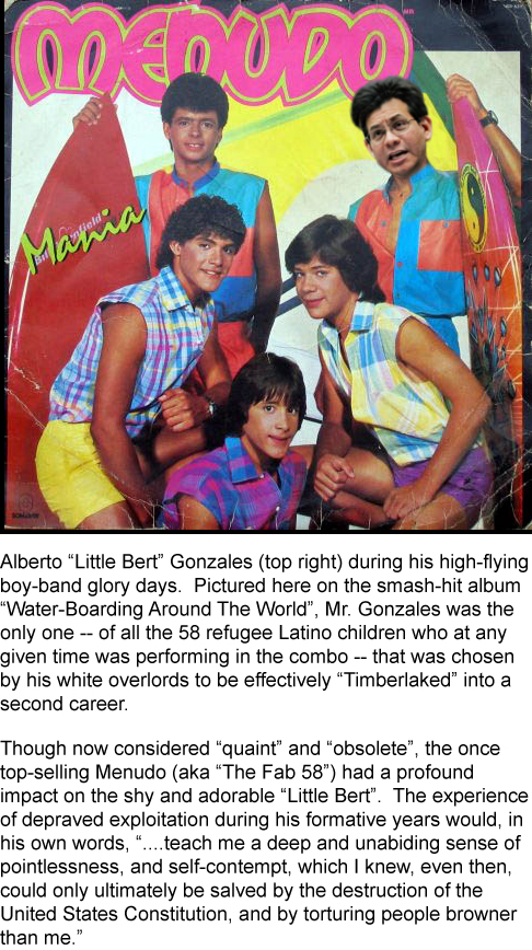 Alberto "Little Bert" Gonzales, when he was in Menudo