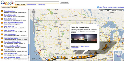 Google Map of Route 66