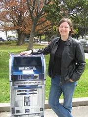 With R2-D2 mailbox in Palo Alto