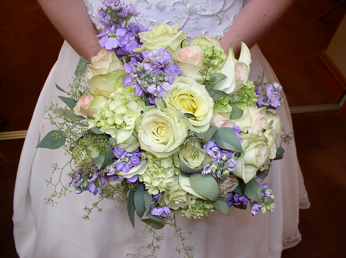 Green and Lavender Bouquet I had only done the consultation with the bride 