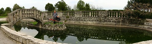 Pond in gardens next to Štanjel, Slovenia
