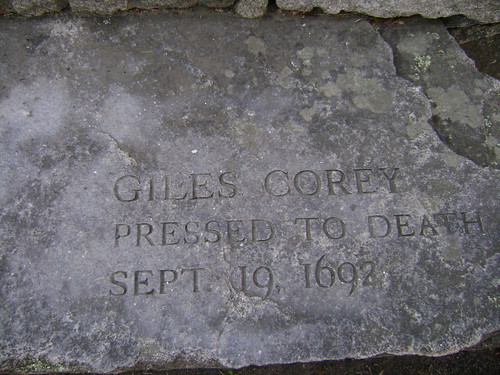 Giles Corey Grave. Giles Corey