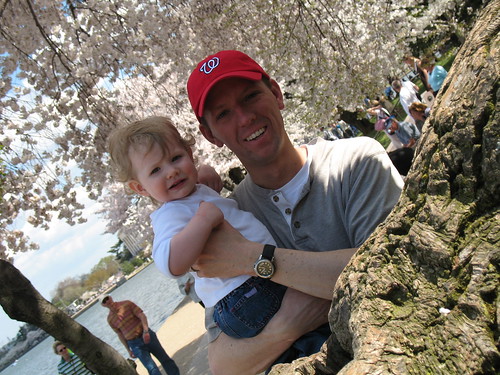Meg and Daddy Cherry Blossoms 2