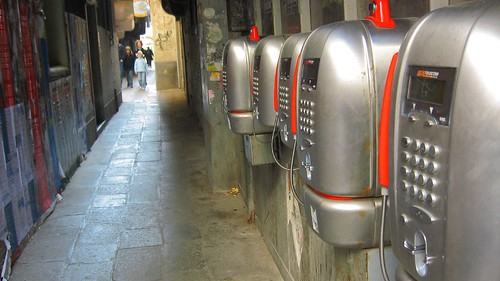 Telephones in Venice, Italy