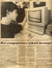 Boy Computerizes School Messages by laze