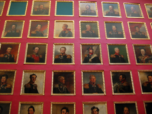 Paintings of old generals.