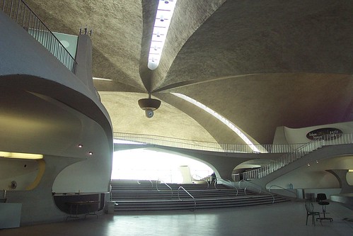 Main lobby: Eero Saarinen's abandoned TWA Terminal, JFK Airport, New York