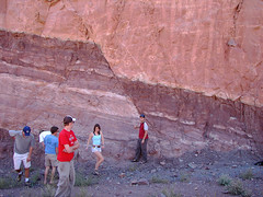 Normal Fault at the Moab Roadcut - by Molas
