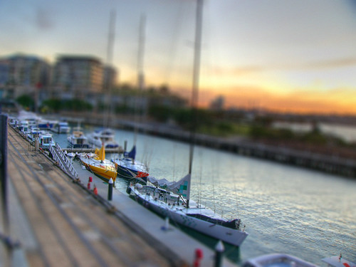 toyboats on jones bay wharf