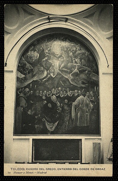 Entierro del Señor de Orgaz. Hauser y Menet, 1908