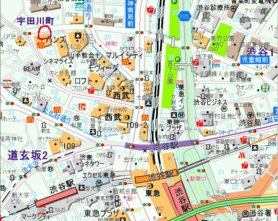 Shibuya Map