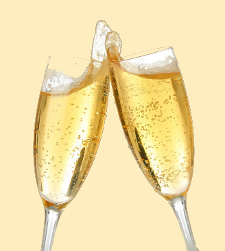 Celebration toast with champagne par dotw