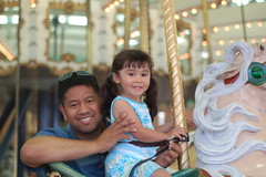 Big Girl Rides the Carousel!