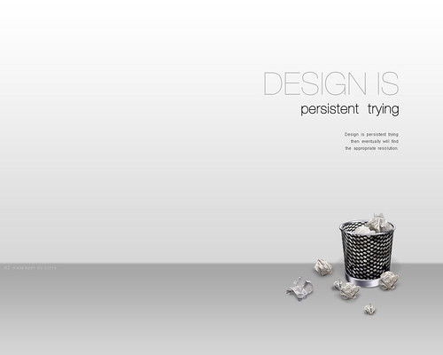 design is persistent trying