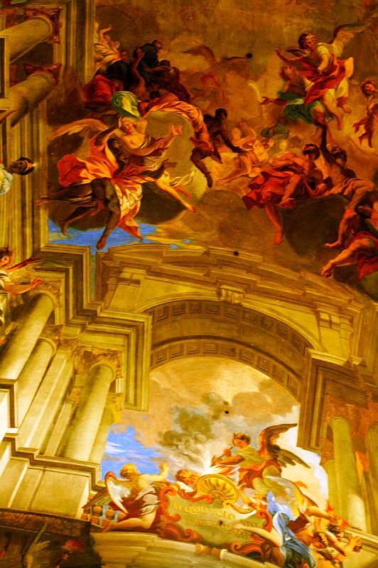 Ceiling of the Church of Saint Ignatius of Loyola, Rome, Lazio