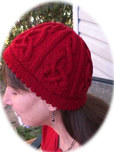 Celtic Cap with Picot Edge Brim by Always Casting On....