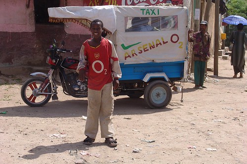 Ethiopia - Arsenal supporter in Dire Dawa