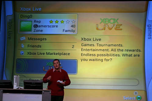 Xbox Live dashboard by niallkennedy.