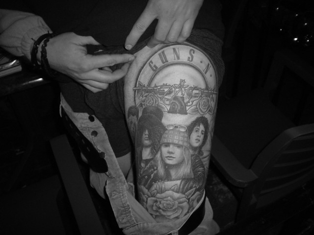 Nick's Guns N' Roses Tattoo. This one isn't mine, but it's a damn fine 