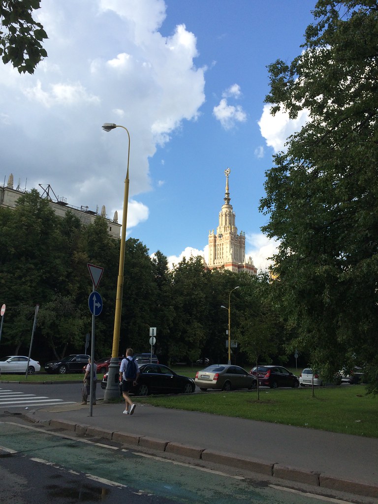 : Moscow State University, up in Sparrow Hills
