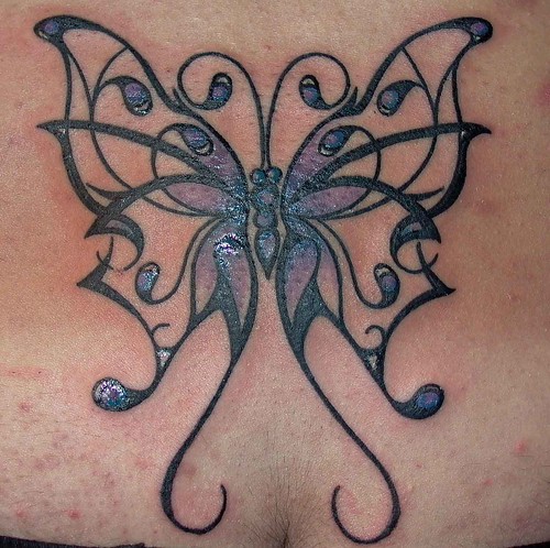 tattoo mariposas. Tatuaje Mariposa Tribal.