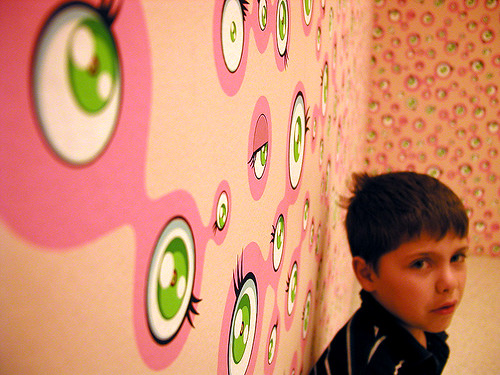 pink and green wallpaper. pink(and green)eye