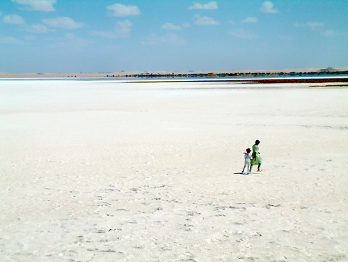 Strolling on the Salt Lake at Siwa Oases (by Canopus Archives)