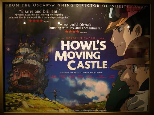  I just watched this Hayao Miyazaki movie called Howl's moving castle.