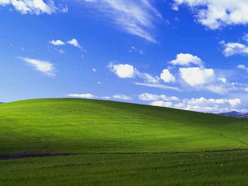 windows xp background. The normal Windows XP bliss,