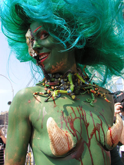 Whitney at the Mermaid Parade