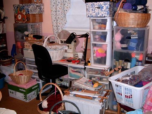 Chaos in My New Craft Room!
