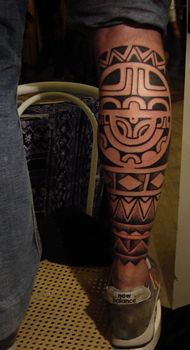 DiMattia Dan leg Tattoo by Needled-design leg tattoos-1