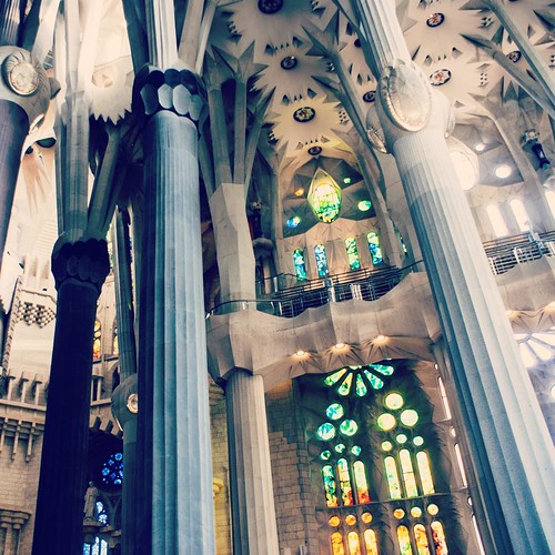 2012     #Travel #Memories #Throwback #2012 #Autumn #Barcelona #Spain     ...   #Gaudi #Architecture #Design #Cathedral #Sagrada #Familia #Interior #Ceiling #Column #Decoration #Stained #Glass #Ray #Light ©  Jude Lee