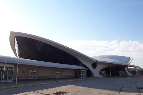 Exterior: Eero Saarinen's abandoned TWA Terminal, JFK Airport, New York