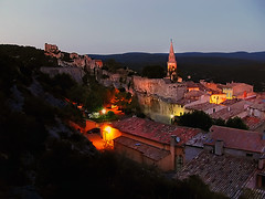 Night falling upon Provence