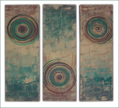 Trio~ Abstract Painting on Stretched Canvas by Amy Solovay~ SOLD