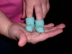 Tiny Preemie Booties