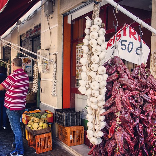 2012     #Travel #Memories #Throwback #2012 #Autumn #Granada #Spain    ... #Square #Market #Street #Vegetable #Store #Garlic #Chili ©  Jude Lee