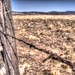Pinhole HDR barbed wire fence