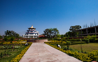 French Buddhist Shechen Stupa for Universal Peace - Lumbini - birthplace of the Buddha - Nepal