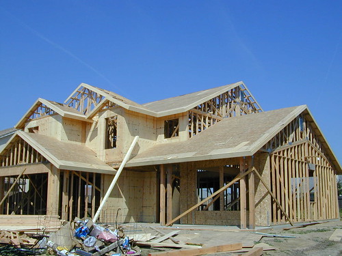 New home construction - Modesto - California - 2002