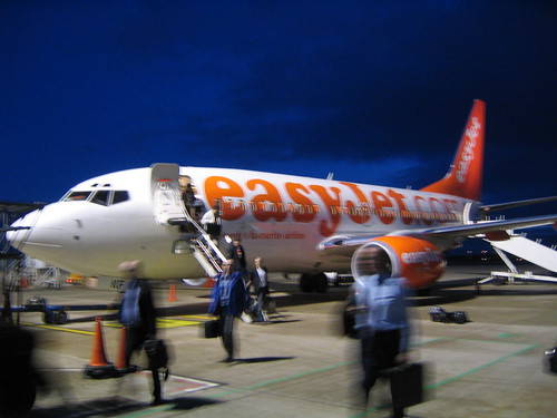 Our Easyjet Boeng 737-700 on the tarmac at Bristol