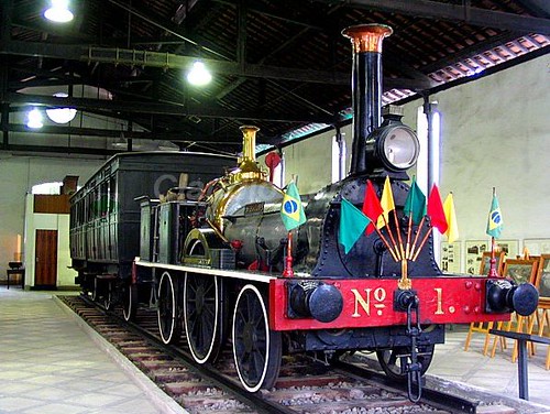 A Baroneza - 1854 - A primeira e mais importante peça da história ferroviária brasileira by _ ? Claudio no Carnaval Rio de Janeiro Carnival .