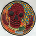 happy skull embroidery